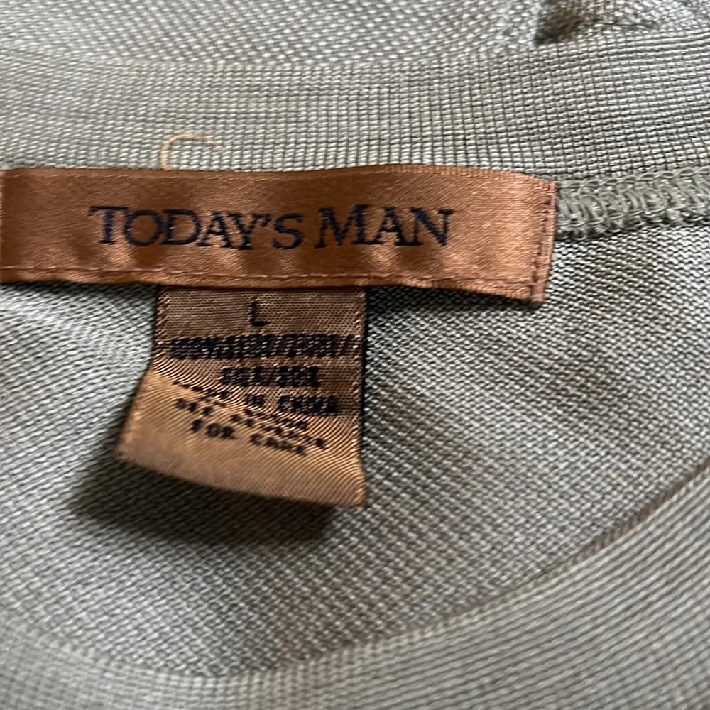 Todays Man Men’s short sleeved silk T - Picture 2 of 2